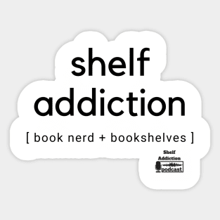 Book Nerd + Bookshelves Sticker